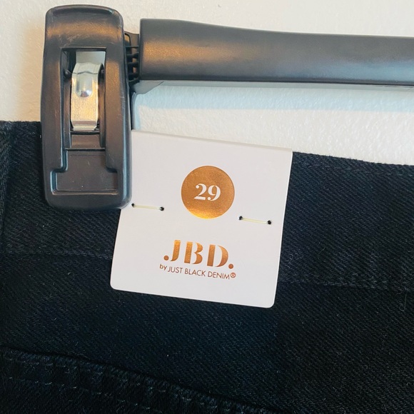 JBD Just Black Denim High Rise Women Black Distressed NWT New With Tag - Picture 4 of 6